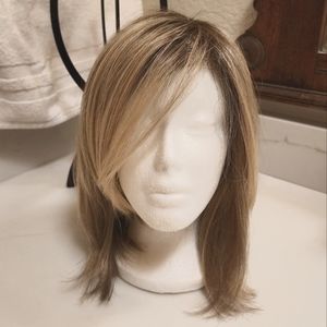 Natural Blond Bob Wig, regular size cap, synthetic